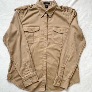 Chaps Women’s Vintage Western Cotton Button Down Long Sleeve Shirt